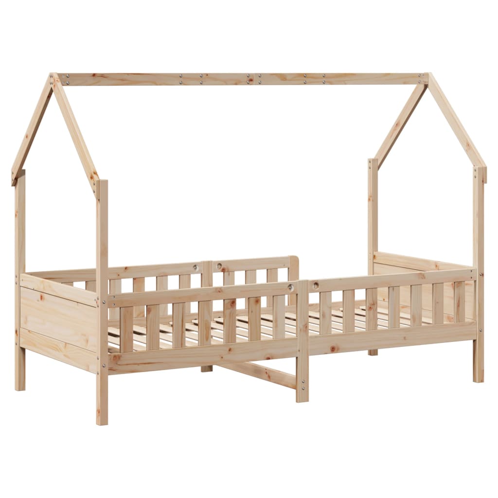 Lasten talonmuotoinen sängynrunko Nazam 90x200cm (mänty)