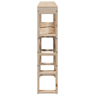 Sängynpääty hyllyillä Nor 160cm (mänty)