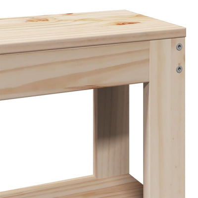 Sängynpääty hyllyillä Nor 160cm (mänty)