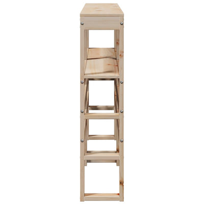 Sängynpääty hyllyillä Nor 150cm (mänty)