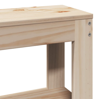 Sängynpääty hyllyillä Nor 100cm (mänty)