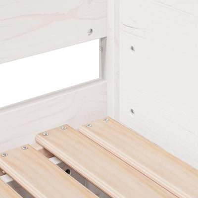 Valkoinen vuodesohva rullilla Livina 90x190cm (mänty)