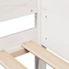 Valkoinen sängynrunko ilman patjaa Ofita 90x200cm (mänty)