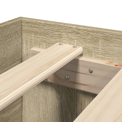 Sonoma tammi sängynrunko Eonica 180x200cm (puinen)