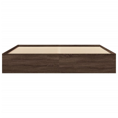 Ruskea sängynrunko Hristudora 180x200cm (puinen)