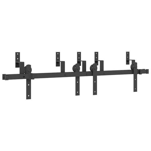 Musta liukuoven asennussarja teräs Donn 152,5cm