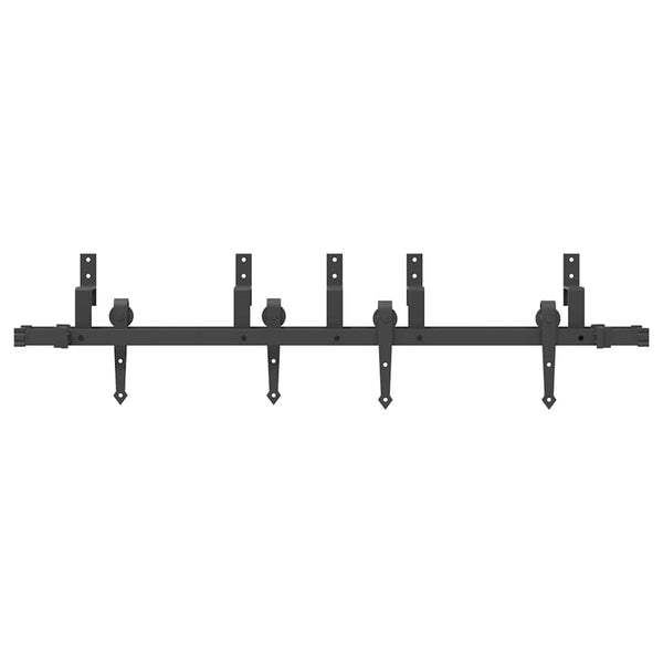 Musta liukuoven asennussarja teräs Hagiear 152,5cm