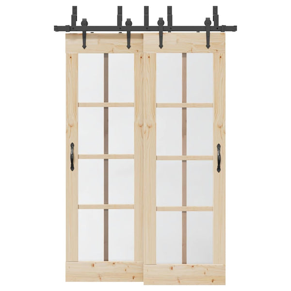 Musta liukuoven asennussarja teräs Hagiear 152,5cm