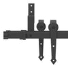 Musta liukuoven asennussarja teräs Marilena 213,5cm