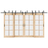 Hardware Kit Musta Teräs Liukuovi 400 cm