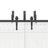 Teräs Musta Liukuovi Hardware Kit 427 cm