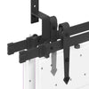 Teräs Musta Liukuovi Hardware Kit 427 cm