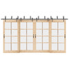 Teräs Musta Liukuovi Hardware Kit 427 cm