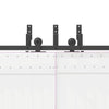 Liukuovi Hardware Kit 427 cm Teräs Musta