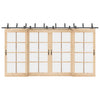 Liukuovi Hardware Kit 427 cm Teräs Musta