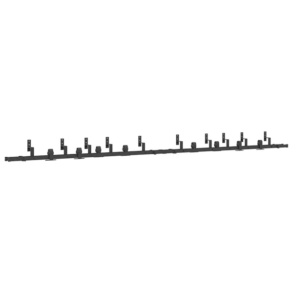 Liukuovi Hardware Kit 400 cm Teräs Musta