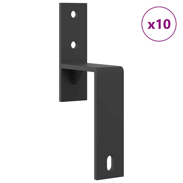 Liukuovi Hardware Kit 400 cm Teräs Musta
