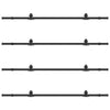 Liukuovi Hardware Kit 427 cm Teräs Musta