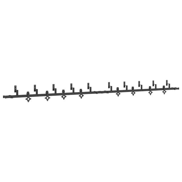 Mustat Teräsliukuovet Hardware Kit 427 cm