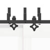 Mustat Teräsliukuovet Hardware Kit 427 cm