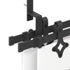 Mustat Teräsliukuovet Hardware Kit 427 cm