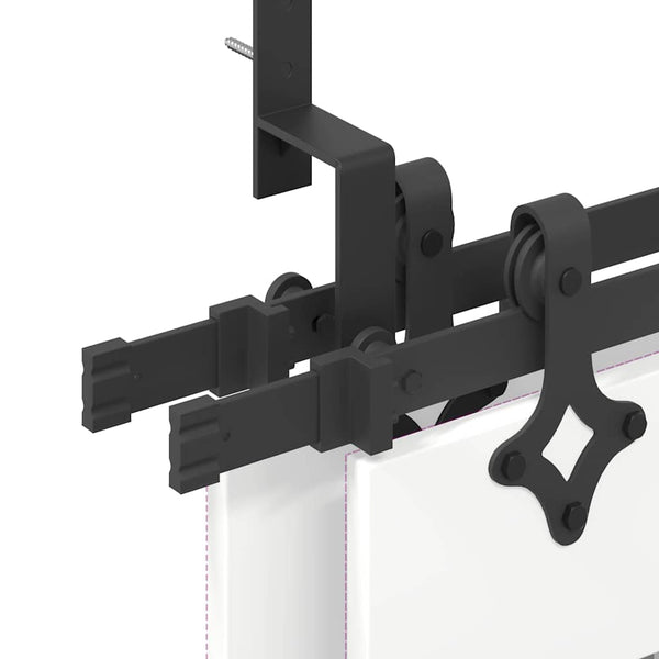 Mustat Teräsliukuovet Hardware Kit 427 cm