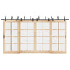Mustat Teräsliukuovet Hardware Kit 427 cm