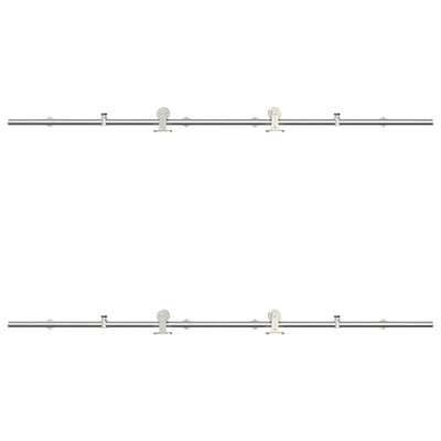 Hopea liukuoven asennustarvikkeet Motrea 200cm (ruostumaton teräs)