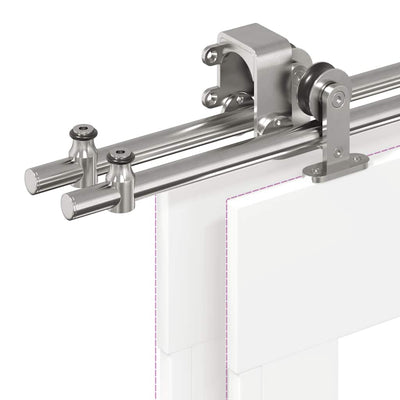 Hopea liukuoven asennustarvikkeet Motrea 200cm (ruostumaton teräs)