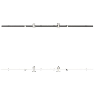 Hopea liukuoven asennustarvikkeet Noruca 183cm (ruostumaton teräs)