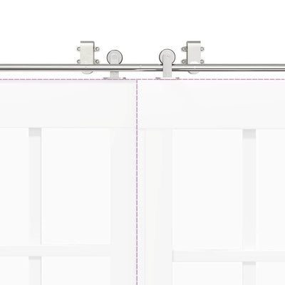 Hopea liukuoven asennustarvikkeet Noruca 200cm (ruostumaton teräs)