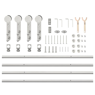 Hopea liukuoven asennustarvikkeet Marijen 183cm (ruostumaton teräs)