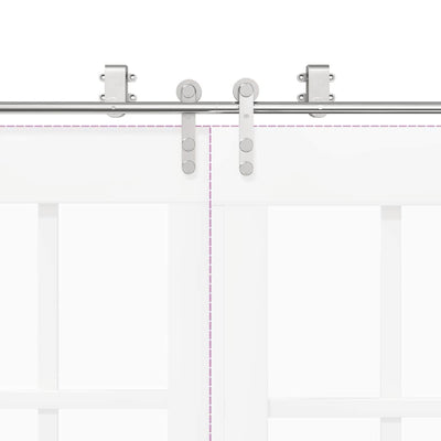 Hopea liukuoven asennustarvikkeet Marijen 200cm (ruostumaton teräs)