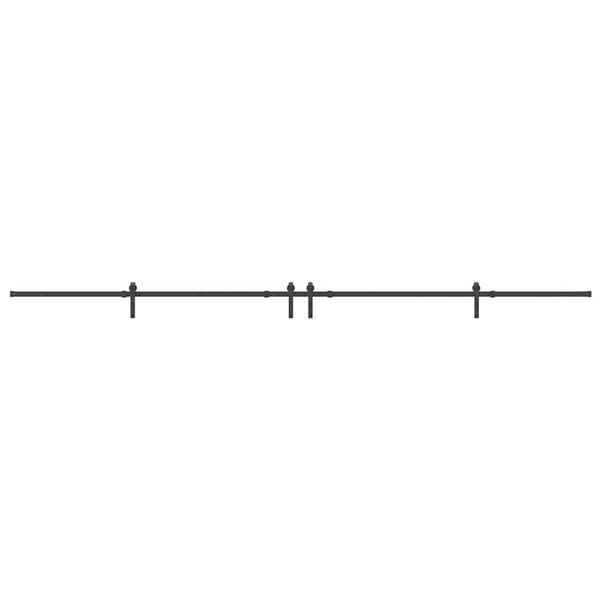 Liukuovi Hardware Kit 427 cm Teräs Musta