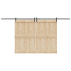 Liukuovi Hardware Kit 427 cm Teräs Musta