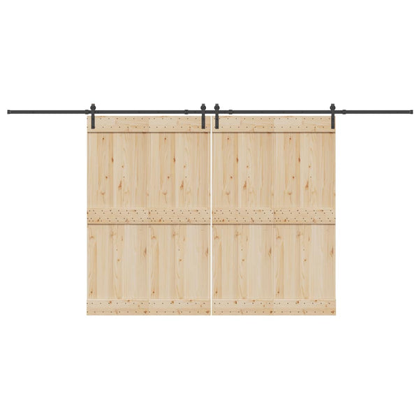 Liukuovi Hardware Kit 427 cm Teräs Musta