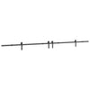 Musta liukuovi hardware kit Ghibu 400cm (teräs)