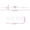 Musta liukuovi hardware kit Ghibu 400cm (teräs)
