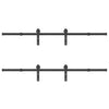 Musta liukuovi hardware kit Ghibu 400cm (teräs)