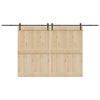 Musta liukuovi hardware kit Ghibu 400cm (teräs)
