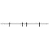 Musta liukuovi hardware kit Ghibu 427cm (teräs)