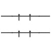Musta liukuovi hardware kit Ghibu 427cm (teräs)