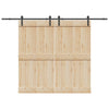 Musta liukuovi hardware kit Ghibu 427cm (teräs)