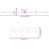 Musta liukuovi hardware kit Fimu 427cm (teräs)