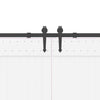 Musta liukuovi hardware kit Fimu 427cm (teräs)