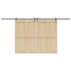Musta liukuovi hardware kit Fimu 427cm (teräs)