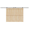 Liukuovi Hardware Kit 427 cm Teräs Musta