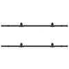 Liukuovi Hardware Kit 400 cm Teräs Musta