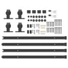 Liukuovi Hardware Kit 400 cm Teräs Musta