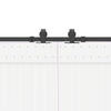 Liukuovi Hardware Kit 400 cm Teräs Musta